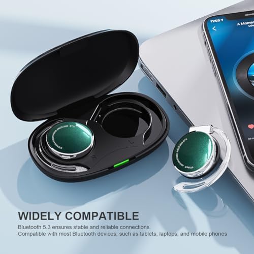 Premium Open-Ear Bluetooth Headphones V5.3 – Secure Fit Sports Audio with Advanced Noise Cancellation, Long Battery Life, and Universal Compatibility for Fitness, Commuting, and Everyday Use