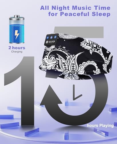 Ultimate Bluetooth 5.4 Sleep Headband Headphones – Designed for Side Sleepers, Unmatched Comfort for Active Lifestyles, Superior Sound Quality, Ergonomic Fit for Enhanced Relaxation, Ideal Tech Gift for Music and Podcast Enthusiasts