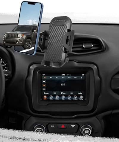 Jeep Renegade Custom-Fit Smartphone Holder (2015-2024) – 360-Degree Rotating Car Phone Mount for All Devices – Premium Secure Accessory for Hands-Free Navigation & Music Control in Your Jeep Renegade
