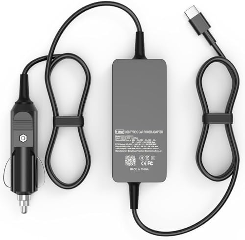OSISZI 100 W Laptop Car Charger – Universal USB-C DC Adapter for Dell, HP, Lenovo, and More – Fast Charging with QC3.0 & PD 3.0 Technology for Efficient On-the-Go Power – Ideal for Students, Teachers, and Travelers – Robust Safety Features for Overheating & Short-Circuit Protection – Compatible with Cars, RVs, Yachts, and More