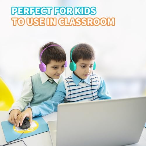 Classroom Essential 30-Pack Multi-Color Headphones: Durable, Comfortable, and Versatile Earphones for Students, Teens, and Adults – Perfect for Learning, Group Activities, and Enhanced Device Compatibility