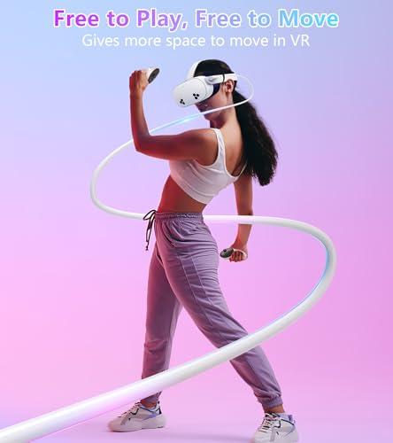 Elevate Your VR Experience with YRXVW 10 FT Link Cable – Premium USB-C Charging & High-Speed Data Transfer for Meta/Oculus Quest 3 S, Quest 3, Quest 2/Pro, and PICO 4 Headsets – Uninterrupted Gaming Freedom, Enhanced Compatibility, and Long-Lasting Durability