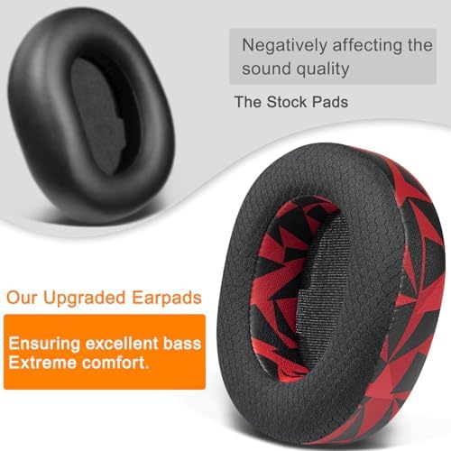 Ultimate Comfort Upgrade: SOULWIT High-Density Mesh Replacement Earpads for Steelseries Arctis Nova Pro Wireless Headphones – Enhanced Noise Isolation Foam Cushions for Immersive Sound Quality – Sleek Black Design