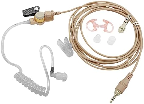 WODASEN IFB Earpiece – Professional 3.5 mm Anchor Monitor for Broadcasting & Live Performance with 1/4” Connector, Compatible with i Phone and Android, Superior Noise Isolation, Lightweight Comfort, and Robust Durability for Clear Communication on Stage and Camera