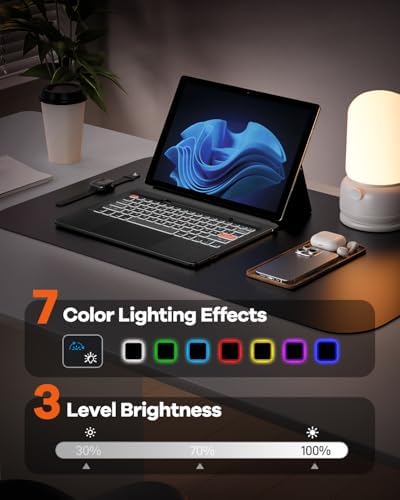 Doohoeek Ultra-Slim Bluetooth Keyboard for Surface Pro 11/10/9/8/X – 13 Inch Backlit Keypad with Touch Pad & Pen Slot for Seamless Windows 11 Experience – Elevate Your Productivity on the Go!