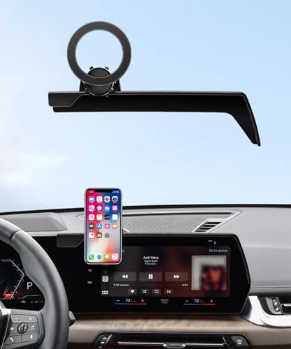 Premium Car Phone Holder for 2023-2025 BMW X1 & X2 – 10.7-Inch Screen Mount with 360° Flexibility, Secure Clip Design, Mag Safe Compatibility, No Air Vent Blockage – Elevate Your Driving Experience with Hands-Free Navigation & Connectivity