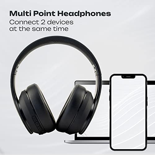 Discover the Ultimate Wireless Over-Ear Bluetooth Headphones with 50-Hour Playtime – Immerse Yourself in Hi-Fi Sound and Rich Deep Bass, Perfect for On-the-Go Music Lovers, Lightweight and Foldable for Easy Travel, Seamless Compatibility with Smartphones and PCs