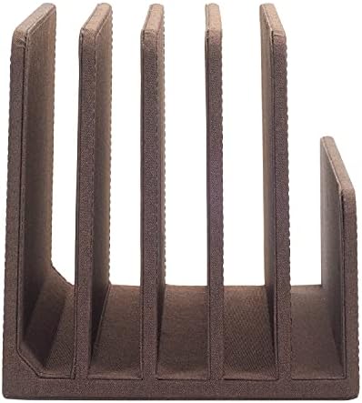 Eco-Conscious Bamboo Multi-Device Organizer: Five-Slot Desk Solution for Laptops, Tablets, and Smartphones – Streamlined Charging & Tidy Cable Management for a Sophisticated Workspace, Lightweight & Travel-Friendly