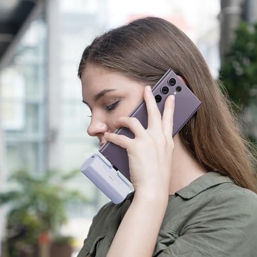i WALK Compact 4500 m Ah USB-C Power Bank – Ultra-Lightweight Portable Charger for i Phone 16/15, Samsung Galaxy S25/S24/S23, and More – Fast Charging, Versatile Compatibility, Stylish Purple Design for On-the-Go Power Solutions