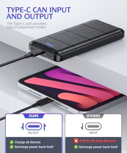 High-Capacity 15,000 m Ah Portable Charger Power Bank – Dual USB Fast Charging for Smartphones & USB Devices – Compact White Design with Safety Features for On-the-Go Power Solutions