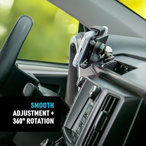 Nite Ize Steelie Squeeze Clamp: Premium Magnetic Phone Holder for Dashboards and Windshields, Versatile Adjustable Mount Compatible with Mag Safe i Phones, Effortless Installation and Secure Grip for Ultimate Driving Convenience