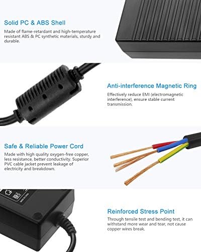 12 V 10 A High-Efficiency Power Supply Adapter – 120 W AC to DC Converter for LED Strip Lighting, CCTV Systems, and 3 D Printing – Global 100-240 V Compatibility with 5.5 x 2.5 mm Output for Unmatched Reliability and Performance