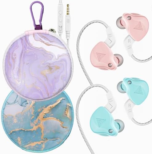 Vibrant Blueviolet Kids Earbuds 3.5 mm Two-Pack with Durable Carrying Case – Premium Wired School Headphones with Comfortable Small Ear Tips and Mini Carabiner for Effortless Portability – Ideal for Young Music Enthusiasts and Active Teens