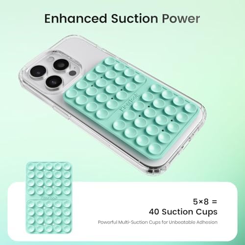 Klearlook 4-Pack Silicone Suction Cup Phone Mount – Creative Hands-Free Phone Grip for Stunning Selfies & Videos in Clear, Light Pink, Hot Pink, and Lavender – Innovative Double-Sided Suction Technology for Wide Compatibility – Premium Durable Design for Effortless Content Creation and Easy Maintenance