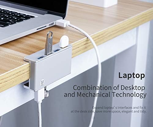 Discover the ORICO Aluminum 4-Port USB 3.0 Hub – Your Essential Desktop Connectivity Solution for Seamless Data Transfer and Enhanced Organization. Featuring a stylish clamp design, this USB splitter effortlessly attaches to your monitor or desk, optimizing your workspace without sacrificing aesthetics. With four high-speed USB 3.0 ports delivering data transfer rates up to 5 Gbps, you can connect multiple devices like external drives and keyboards with ease. The durable aluminum construction not only provides exceptional heat dissipation but also adds a touch of modern elegance to your setup. Included is a generous 4.92 FT USB data cable for increased flexibility and reach. Lightweight and compact, this hub is perfect for both home and office use, ensuring you stay connected wherever you go. Experience superior performance and reliability with the ORICO USB Hub – the perfect blend of functionality and style for tech-savvy professionals. Note: This model does not include a power adapter, making it an ultra-portable accessory for your digital life.