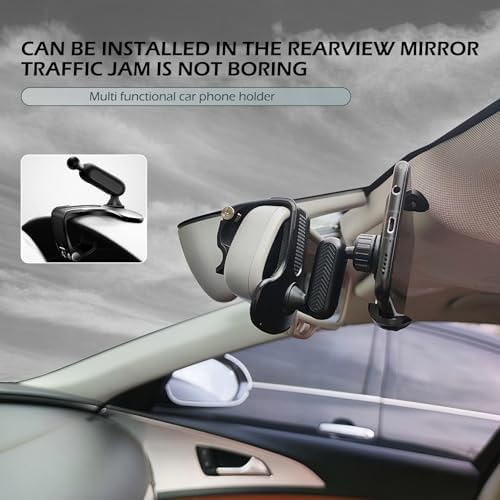 1 PC 360 Degree Rotation Car Dashboard Phone Holder, Universal Clip Mount for 4-7 Inch Smartphones, Secure and Adjustable Car Phone Stand (Black) – Enhanced Compatibility and Speed