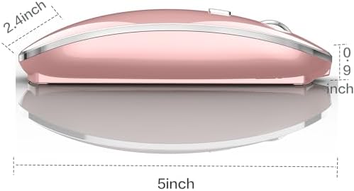 Premium Wireless Mouse for Mac and Windows – Ergonomic, Rechargeable, and Silent Click Design for Enhanced Productivity on Mac Book, Chromebook, and PC – Ideal for Travel and Home Office Setup – Durable and High-Precision Tracking