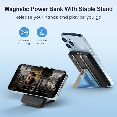 Revolutionary Magnetic Portable Power Bank: 10,000 m Ah Wireless Charger for Apple i Phone 12-16 Series – Ideal Travel Companion with Fast Charging, Lightweight Design & Enhanced Compatibility for Effortless Device Power-Up
