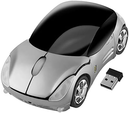 Vibrant Pink Car-Shaped Wireless Mouse for Small Hands – 2.4 GHz Ergonomic Optical Gaming Mouse with USB Receiver – Perfect for Kids, PC, and Laptop Use – Fun and Functional Computer Accessory