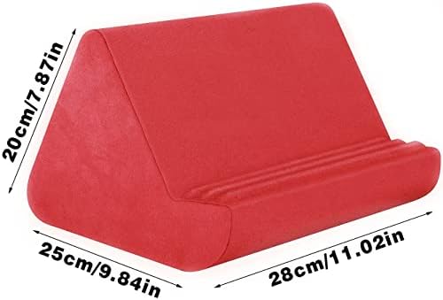 Elevate Your Viewing Experience with the Soft Blues Adjustable Pillow Stand: Ultimate Hands-Free Comfort for Tablets, E-Readers, and Smartphones – Perfect for Cozy Couch or Bedtime Use with Convenient Storage Pocket and Customizable Angles for Optimal Relaxation