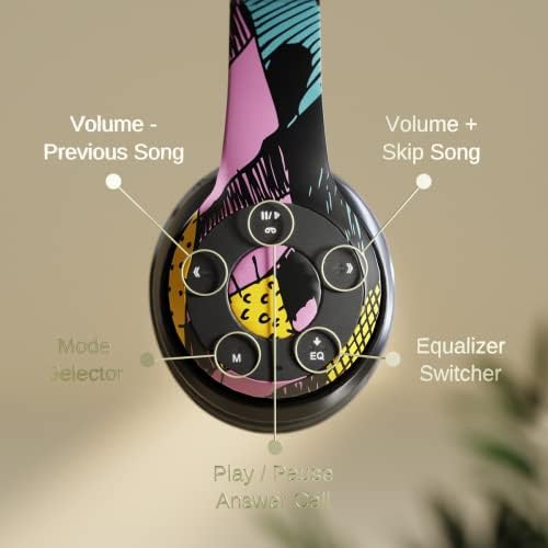 Magical Sally & Friends Bluetooth Headphones – Wireless Over-Ear Design for Kids & Adults – IJOY Nightmare Before Christmas Headset with Built-in Microphone – Exceptional Sound Quality & Universal Device Compatibility for Unmatched Audio Experience