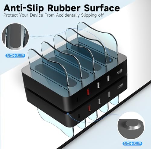 Ultimate 4-Port USB Fast Charging Station – Smart Multi-Device Dock for Phones & Tablets – Universal Charging Hub with Enhanced Safety Features – Sleek Design for Home & Office Efficiency – Rapid Power Delivery Solution