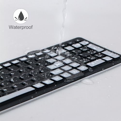 Sungwoo Foldable Wireless Silicone Keyboard – Lightweight, Waterproof & Dustproof Travel Companion for PC, Notebook & Laptop Users – Enhanced 2.4 GHz Connectivity for Seamless Typing on the Go