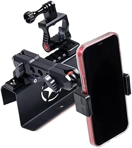 BESTAOO Dash Mount Phone Holder for 2018+ Jeep Wrangler JL & 2020+ Gladiator JT & 2021 Ford Bronco – Innovative Single Ball Design for Picatinny Rail Compatibility, Secure and Adjustable Phone Mount for Enhanced Driving Safety and Convenience