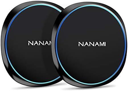 NANAMI Dual Pack Fast Wireless Charger – Qi Certified 10 W Charging Pad for i Phone 15/14/13/12/SE 2020/11 Pro & Samsung Galaxy S25/S24/S23/S22/S21/S20/Note 20 – Effortless Device Compatibility & Enhanced Speed for Air Pods Pro/3/2 – Sleek, Portable Design with Non-Slip Surface for Uninterrupted Charging