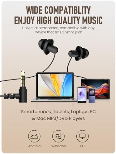 Experience Ultimate Serenity with Hearprotek Sleep Earbuds – USB-C Noise Isolation Earphones for Uninterrupted Comfort, Ideal for Relaxation, Air Travel, and Snoring Relief – Premium Silicone Tips for Perfect Fit and Enhanced Sound Quality