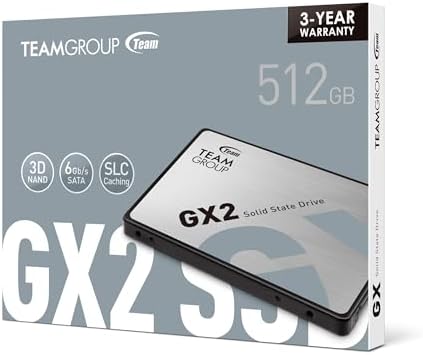 Boost Your Computer’s Speed with TEAMGROUP AX2 1 TB SATA III SSD – Unleash Lightning-Fast 540 MB/s Data Transfer for Ultimate Performance in Laptops & Desktops, Enhanced Durability with 3 D NAND TLC Technology for Reliable Storage Solutions
