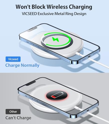 VICSEED Mag Safe Car Mount – Ultimate Magnetic Phone Holder for i Phone 16 Pro Max, 15, 14, 13, 12 Plus & Mini | 360-Degree Adjustable Vent Clip for Enhanced Safety & Convenience | Powerful Magnet for Unmatched Stability & Effortless Hands-Free Navigation | Sleek Design for Modern Vehicles