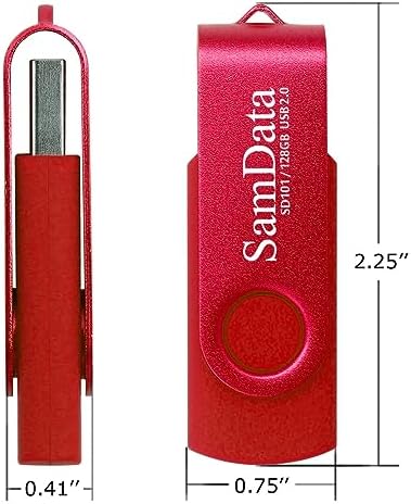 Maximize Your Storage with 128 GB USB Flash Drives 2 Pack – High-Speed Thumb Drives with LED Indicator for Effortless Data Backup and Transfer (Black) Ideal for Windows and Mac Compatibility