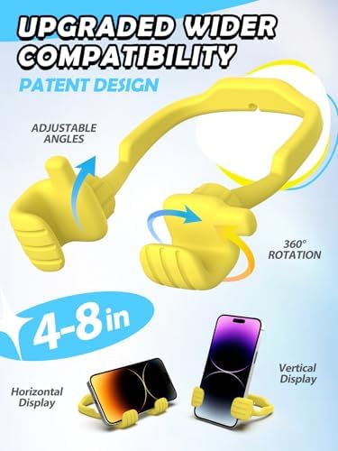 Cell Phone Stand Thumbs Up Lazy Phone Stand – Phone Holder 2025 College Graduation Gifts for Her Him Cellphone iPhone Stand for Desk Birthday Gifts for Teens Girls Boys Adults Women Men Wife – Enhanced Compatibility and Speed
