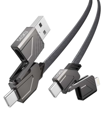 Effortless Charging Solutions: 6 ft USB-C to Lightning Cable 2 Pack – Ultimate 4-in-1 Versatility for i Phone and Samsung Devices, Rapid 60 W Power Delivery, Sturdy Design for Everyday Reliability and Enhanced Device Compatibility