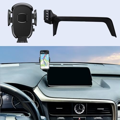 Lexus RX 350 & 450 h Smartphone Holder Mount (2016-2021) – 360° Rotating, Thick Case Compatible Car Phone Stand for Enhanced Safety and Convenience – Perfect Fit for i Phone & Android Devices