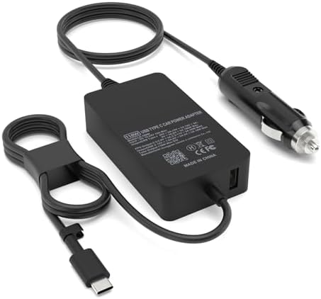 100 W USB-C Car Charger for Laptops – Universal Fast Charging Solution for Mac Book Pro, Dell, Lenovo, HP, Acer & More – Compact & Durable Power Adapter for Road Trips and Daily Use