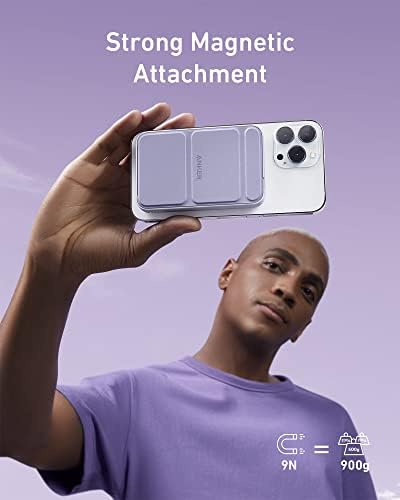 Anker 622 Mag Go Foldable Magnetic Wireless Charger – 5,000 m Ah Portable Power Bank with Stand, USB-C Port & Mag Safe Compatibility for i Phone 16/15/14/13 Series – Ultimate On-the-Go Charging Solution