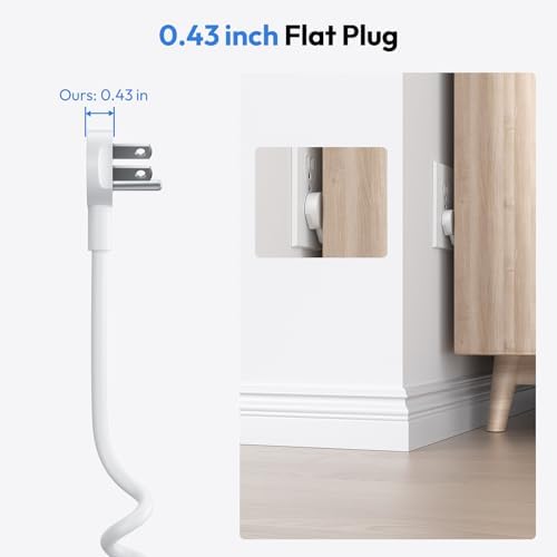 NTONPOWER 12-in-1 Desk Power Strip with 10 ft Extension Cord – 9 AC Outlets & 3 USB Fast Charging Ports, 1200 J Surge Protection, Wall or Desk Edge Mountable for Optimal Workspace Efficiency, Compatible with 2.68″ Tabletops – Enhance Your Productivity & Device Safety