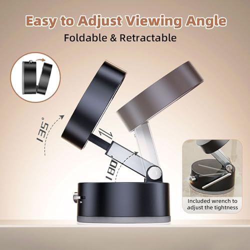 SEVENKA 360-Degree Magnetic Car Phone Holder: Universal Adjustable Mount for Hands-Free Navigation with Secure Windshield Suction – Compatible with i Phone & Samsung for Enhanced Road Safety and Optimal Viewing Angles