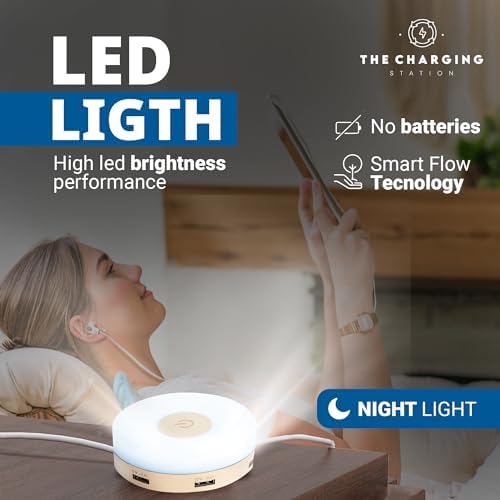 Revolutionary 6-Port USB Charging Hub with Quick Charge 3.0 – High-Efficiency Multi-Device Power Station for Smartphones, Tablets, and Smartwatches – Ultimate Rapid Charging Solution for Home and Office with Advanced Surge Protection and Modern Aesthetic Design