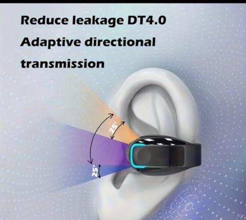 Experience Unmatched Audio Freedom with 360° Open Ear Clip Headphones – Lightweight Wireless Earbuds Featuring DT4.0 Adaptive Directional Technology for Superior Sound Clarity and Seamless Connectivity – Ideal for Active Lifestyles and Outdoor Adventures