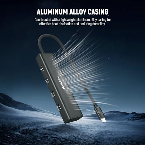 Ultimate NEEWER 4-in-1 USB C Hub Dock – High-Speed Multiport Adapter with 3 USB C 3.1 Gen2 Ports & 100 W Power Delivery for i Phone 16, 15, i Pad, Mac & Android Devices – Perfect for Creators & Tech Lovers Seeking Enhanced Connectivity & Versatility