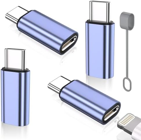 Premium 4-Pack Lightning to USB C Adapters for i Phone 15/16 and Galaxy S24 – Fast Charging & Data Sync Solutions for Seamless Connectivity, Compact Design, and Enhanced Durability – Essential Accessory for Modern Devices