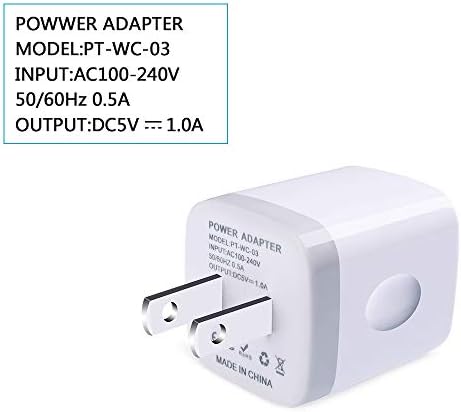 Compact USB Wall Charger for i Phone & Samsung Devices – 10-Pack Nono UV Single Port Power Adapter – 1 A/5 V Fast Charging Block for Travel and Home Use – Ultimate Compatibility for i Phone 15, 14, 13, 12, 11 Pro, SE, XR, XS, X, 8, 7, 6 Plus & i Pad – Reliable, Travel-Friendly Charging Solution for Multi-Device Power Needs
