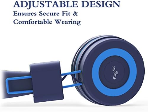 Vibrant Rose/Pink ELECDER i37 Kids Headphones – Foldable On-Ear Design for Ultimate Comfort and Superior Sound Quality – Ideal for Safe Listening on Tablets, Cellphones, and More – Perfect for School, Travel, and Everyday Use with Adjustable Fit and Durable Construction