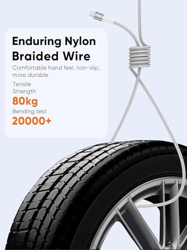 Experience unparalleled charging efficiency with the Cable Creation MFi Certified 2-in-1 Fast Charging Cord, a versatile 6 FT nylon braided USB C to USB C & Lightning cable designed for ultimate compatibility. Perfectly suited for Apple i Phone 16/15/14/13 Pro Max and popular Android devices like Galaxy and Google Pixel, this 60 W fast charging cable ensures rapid power delivery and seamless connectivity. Engineered for durability, the premium nylon braided exterior withstands daily wear, while the generous length provides flexibility for use at home, in the office, or on the go. Elevate your tech toolkit with this essential charging solution that combines robust construction with fast data transfer capabilities, making it ideal for both everyday users and tech enthusiasts alike. Stay powered up and ready for any challenge with the Cable Creation 2-in-1 charging cord, where efficiency meets reliability.