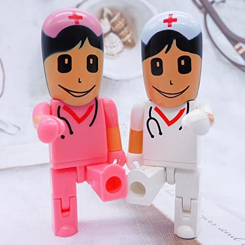 Whimsical Nurse Robot USB Flash Drives – 32 GB Memory Sticks (2-Pack) | Perfect Gifts for Healthcare Heroes | Stylish & Practical Data Storage Solutions with High-Speed Transfer