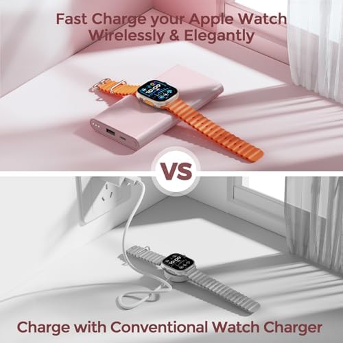 Ultimate Portable Charger with Built-in Cable for i Phone 14/13/12/11/XS Pro/Max – 10,000 m Ah Fast Charging Power Bank for Apple Watch and Samsung – Sleek, Compact, and Highly Compatible Power Bank for On-the-Go Charging