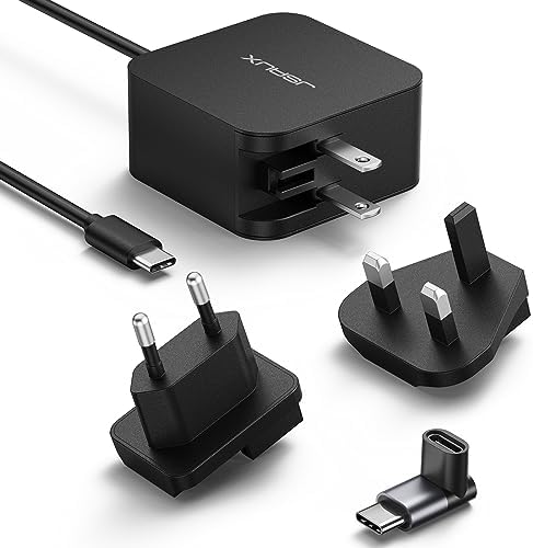 JSAUX 45 W USB C Charger with 5 FT PD 3.0 Cable – Ultimate Fast Charging Solution for Steam Deck, OLED Switch, Mac Book & More – Optimal Power Delivery for i Phone 16/15, Samsung Galaxy S25/S24/S23/S22, i Pad, Pixel Devices – Compact, Durable, and Universally Compatible Charging Accessory